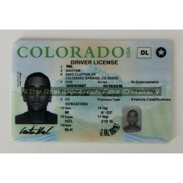 Colorado fake id made by IDGod