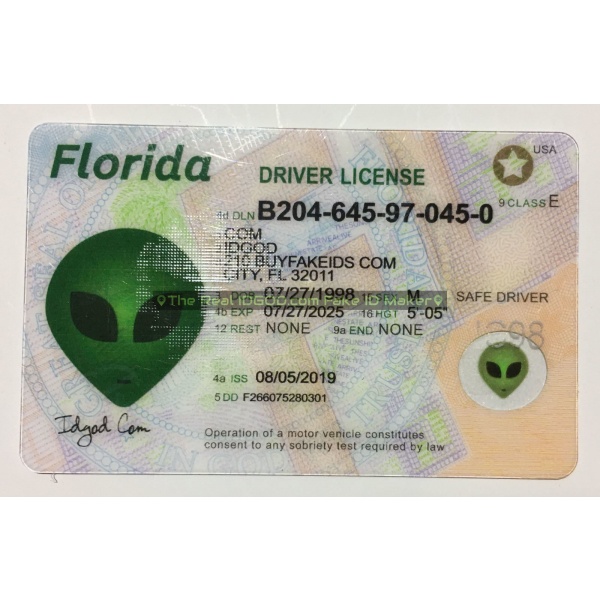 Florida fake id card made by IDGod.