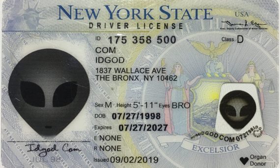New York fake id made by Idgod.