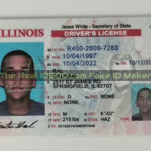 Illinois fake id card.