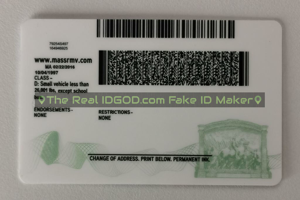 Massachusetts Fake Id Real Idgod Official Fake Id Maker Website