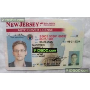 New Jersey fake id card.
