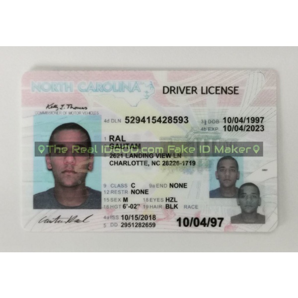North Carolina fake id card made by IDGod