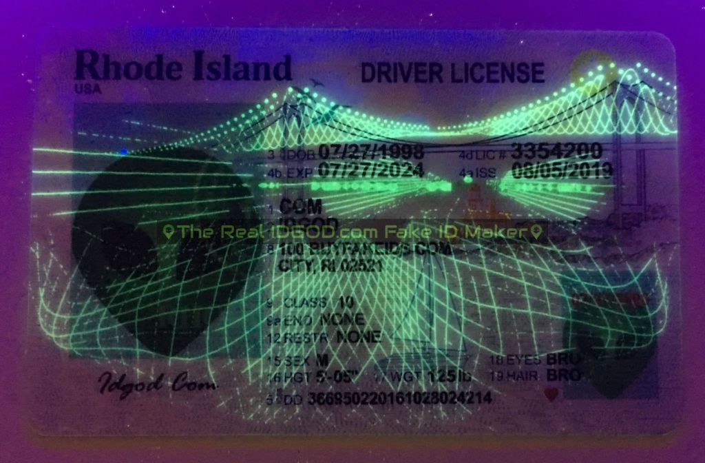 Rhode Island Fake ID - Real Idgod Official Fake ID Maker Website